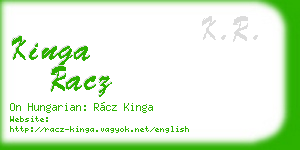 kinga racz business card